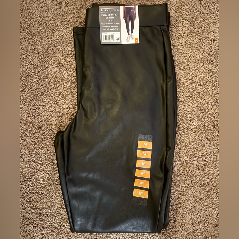 Black Faux Leather Leggings